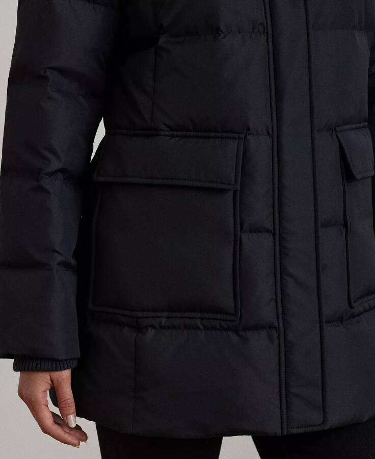 Women's Hooded Crest Puffer Coat Dk Navy - 5