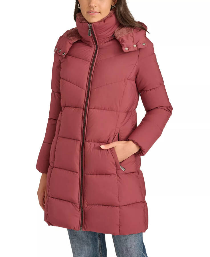 Women's Hooded Faux-Fur-Lined Midi Puffer Coat Sonoma - 1