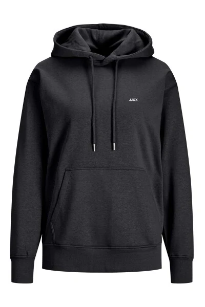 Women's Hooded Minimal Logo Print Sweatshirt - Abbie - Modazone