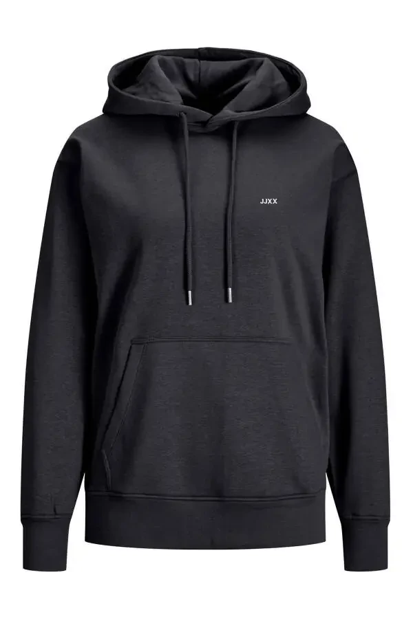 Women's Hooded Minimal Logo Print Sweatshirt - Abbie - 1