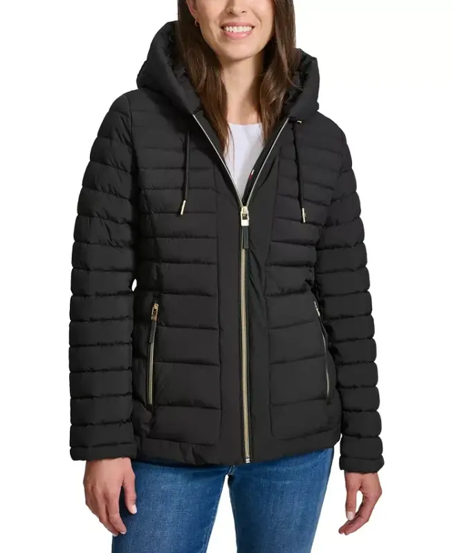 Women's Hooded Packable Puffer Coat - TOMMY HILFIGER