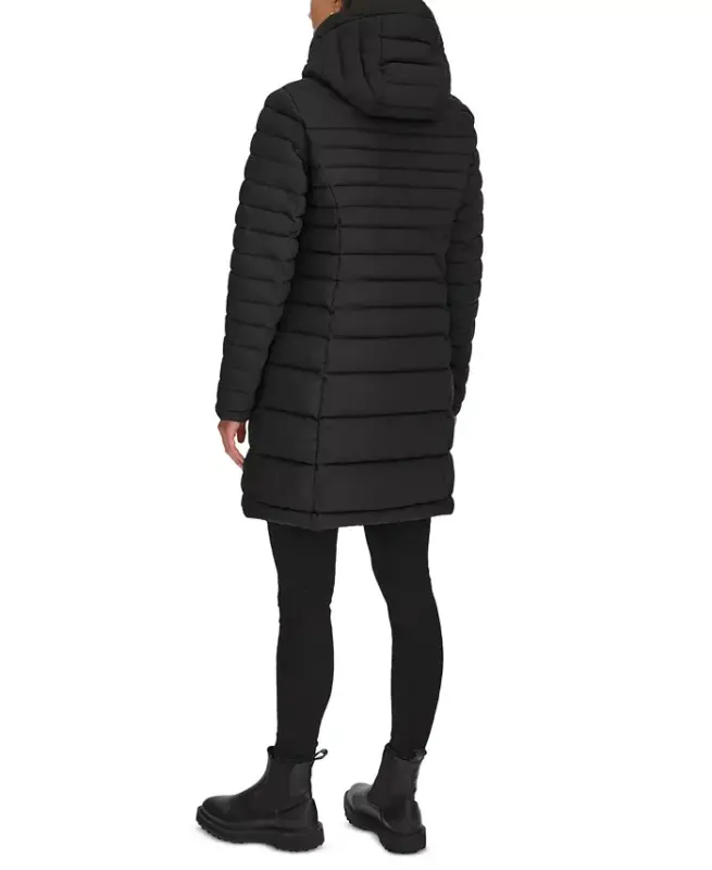 Women's Hooded Packable Puffer Coat - 8