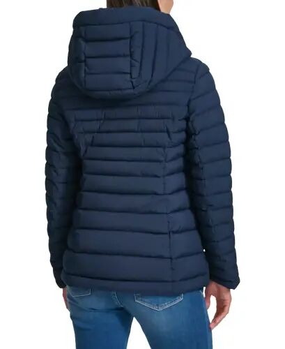 Women's Hooded Packable Puffer Coat - Navy - TOMMY HILFIGER (1)