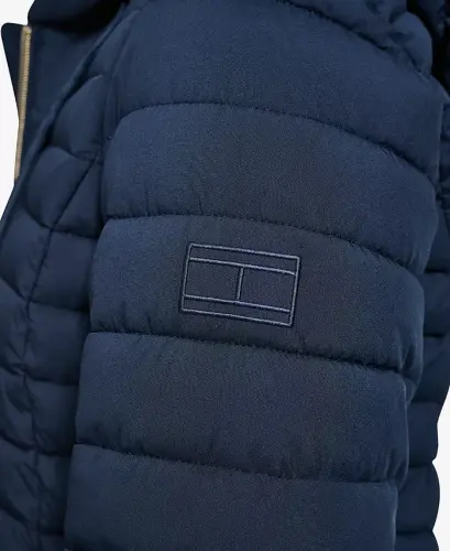 Women's Hooded Packable Puffer Coat - Navy - 5