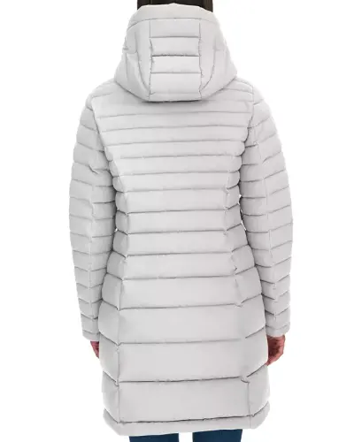 Women's Hooded Packable Puffer Coat - White Sand - TOMMY HILFIGER (1)