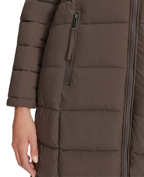 Women's Hooded Puffer Coat Mulch - 4