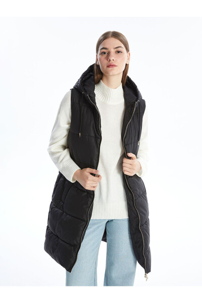 Women's Hooded Puffer Vest - 7