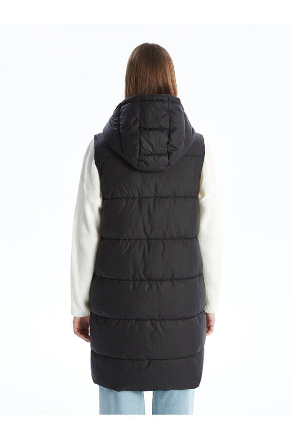 Women's Hooded Puffer Vest - 9