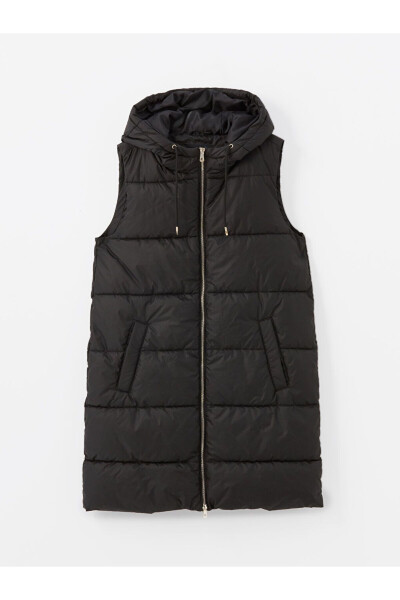 Women's Hooded Puffer Vest - 10