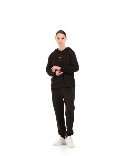 Women's Hoodie - ЧЕРНЫЙ - 7