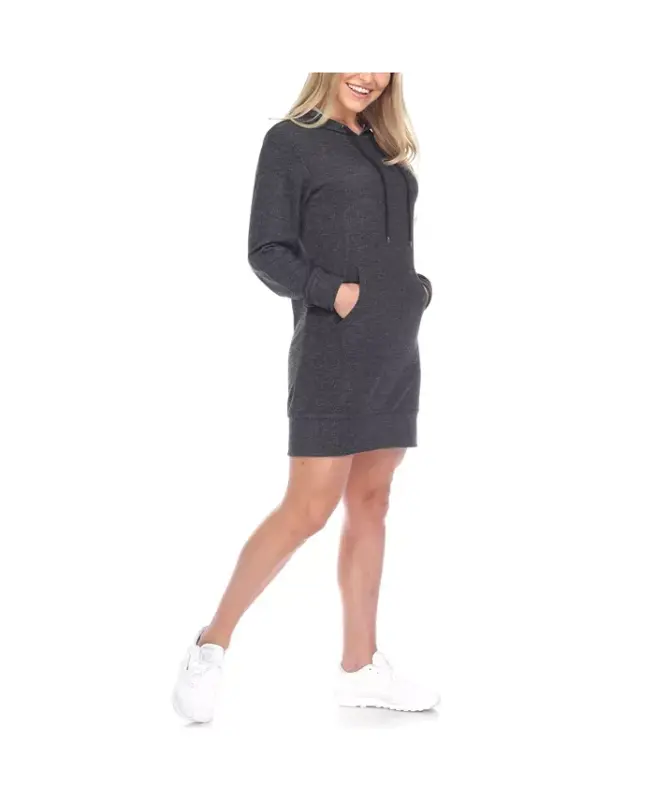 Women's Hoodie Sweatshirt Dress - 2