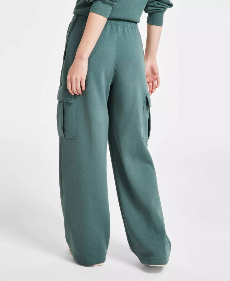 Women's Identity Mid-Rise Fleece Cargo Sweatpants Green - 2