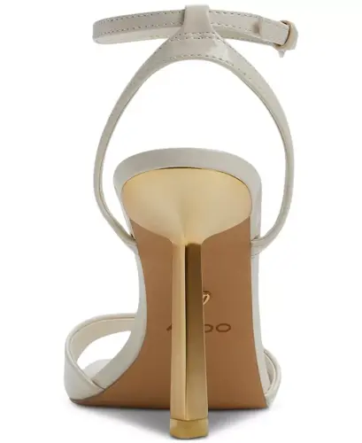 Women's Illustrious Two-Piece Dress Sandals-Shiny White - 3