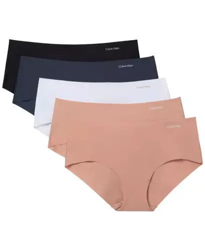 Women's Invisible Hipster 5-Pack Panty QD3557 - Lacy Black/Speakeasy/White - 1