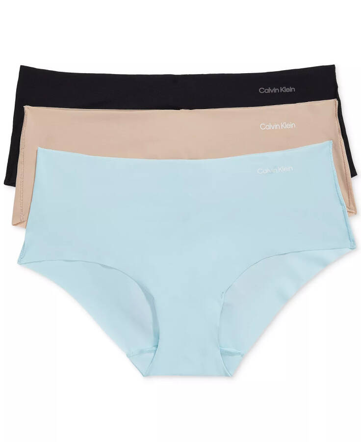 Women's Invisibles 3-Pack Hipster Underwear QD3559 Black/cedar/stratosphere - 1