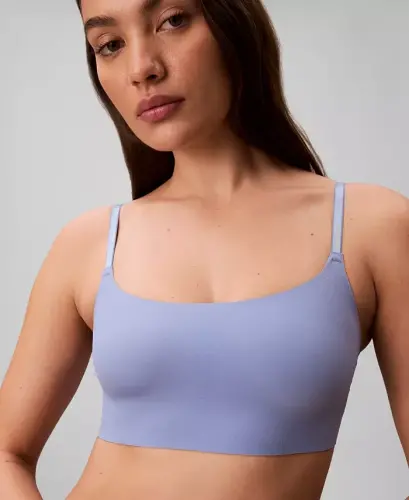 Women's Invisibles Comfort Lightly Lined Retro Bralette QF4783 - Blue Tulip 