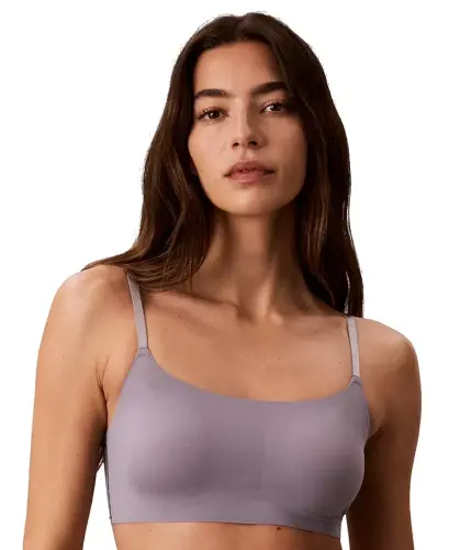 Women's Invisibles Comfort Lightly Lined Retro Bralette QF4783 - Quicksilver - 1