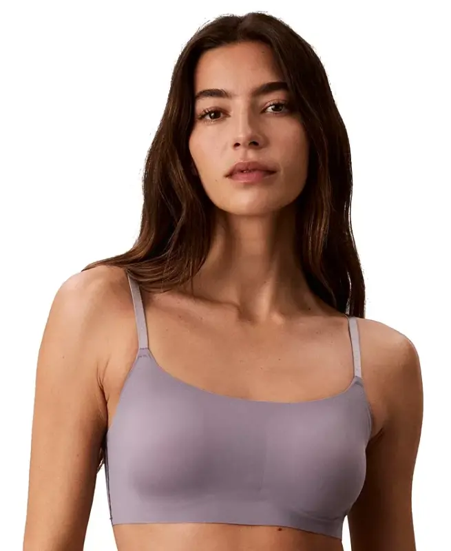 Women's Invisibles Comfort Lightly Lined Retro Bralette QF4783 - Quicksilver - 1