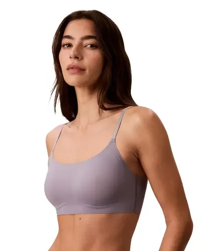 Women's Invisibles Comfort Lightly Lined Retro Bralette QF4783 - Quicksilver - 5