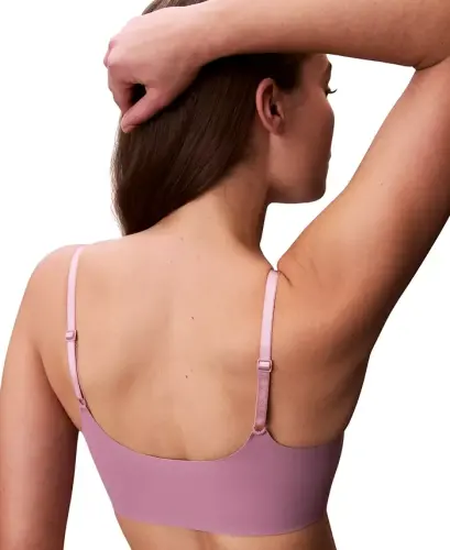 Women's Invisibles Comfort Lightly Lined Retro Bralette QF4783 - Soft Mauve - 6