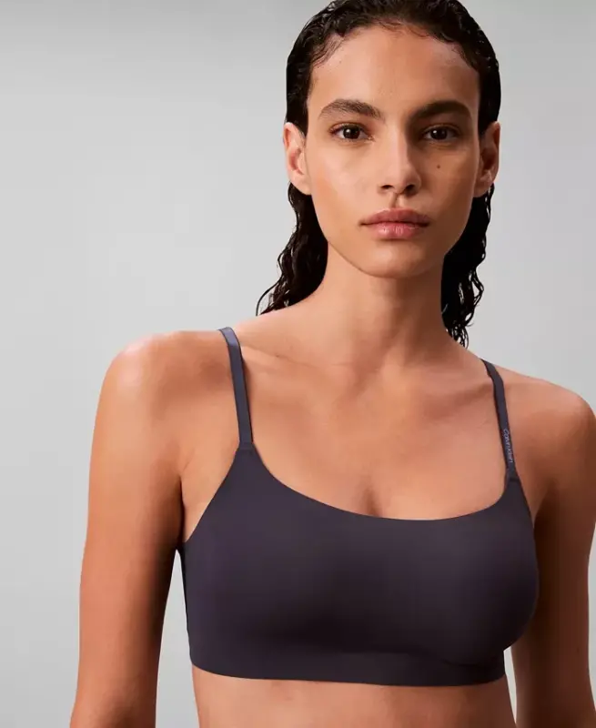 Women's Invisibles Comfort Lightly Lined Retro Bralette QF4783 - Speakeasy - CALVIN KLEIN
