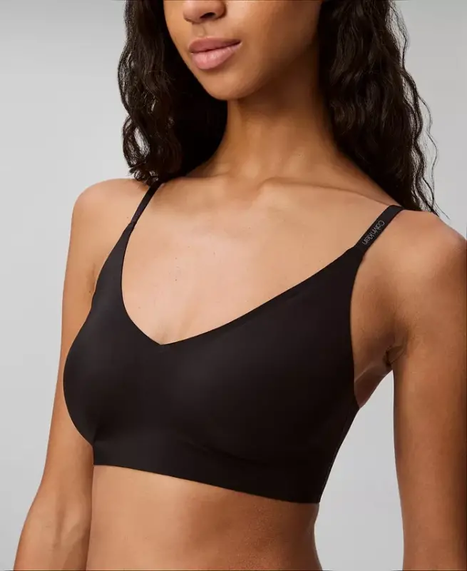 Women's Invisibles Comfort Lightly Lined Triangle Bralette QF5753 - CALVIN KLEIN