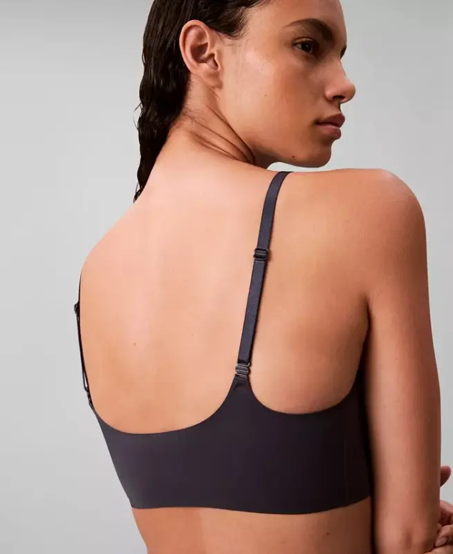 Women's Invisibles Comfort Lightly Lined Triangle Bralette QF5753 - Speakeasy - 2