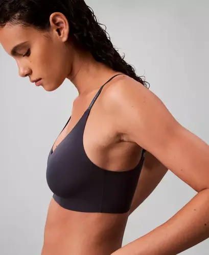 Women's Invisibles Comfort Lightly Lined Triangle Bralette QF5753 - Speakeasy - 6