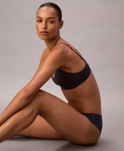 Women's Invisibles Comfort Lightly Lined Triangle Bralette QF5753 - Speakeasy 