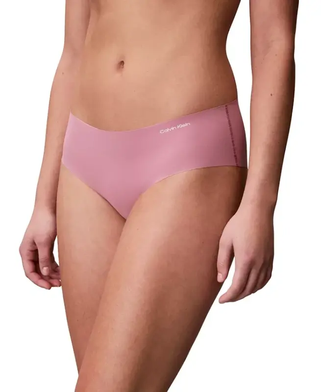 Women's Invisibles Hipster Underwear 3-Pack QD3559 - Black/ Cedar/ Soft Mauve - 6