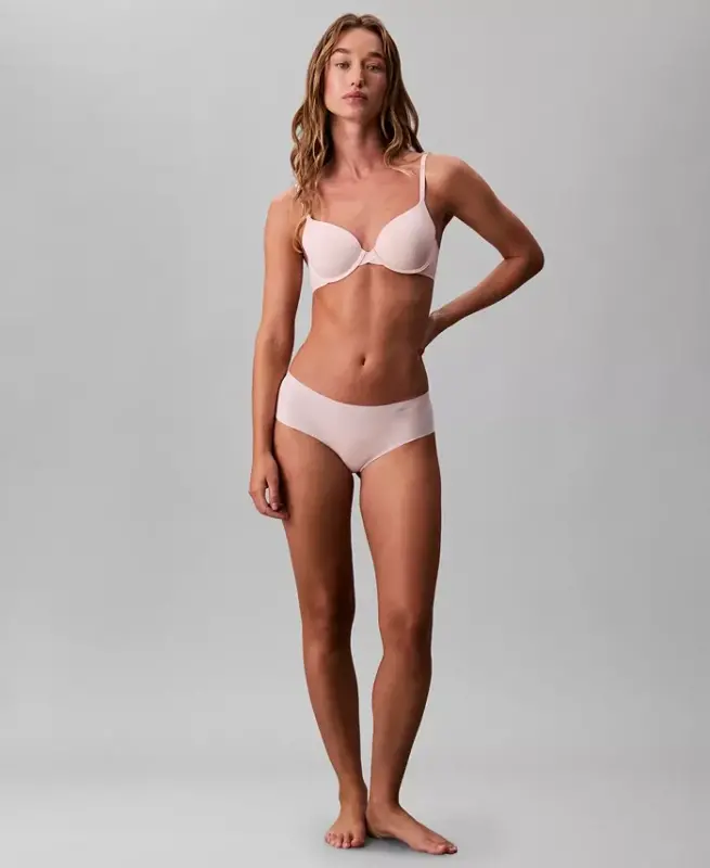 Women's Invisibles Hipster Underwear 3-Pack QD3559 - Red Stamp/ Nympths Thigh/ Black - 2