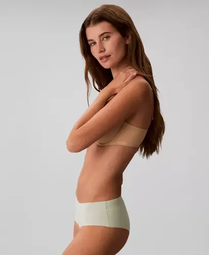 Women's Invisibles Hipster Underwear 3-Pack QD3559 - Shoreline/ Classic White/ Seafoam Wave - 3