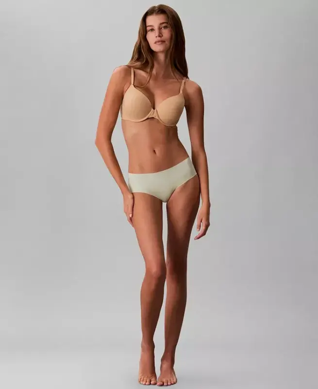 Women's Invisibles Hipster Underwear 3-Pack QD3559 - Shoreline/ Classic White/ Seafoam Wave - 4