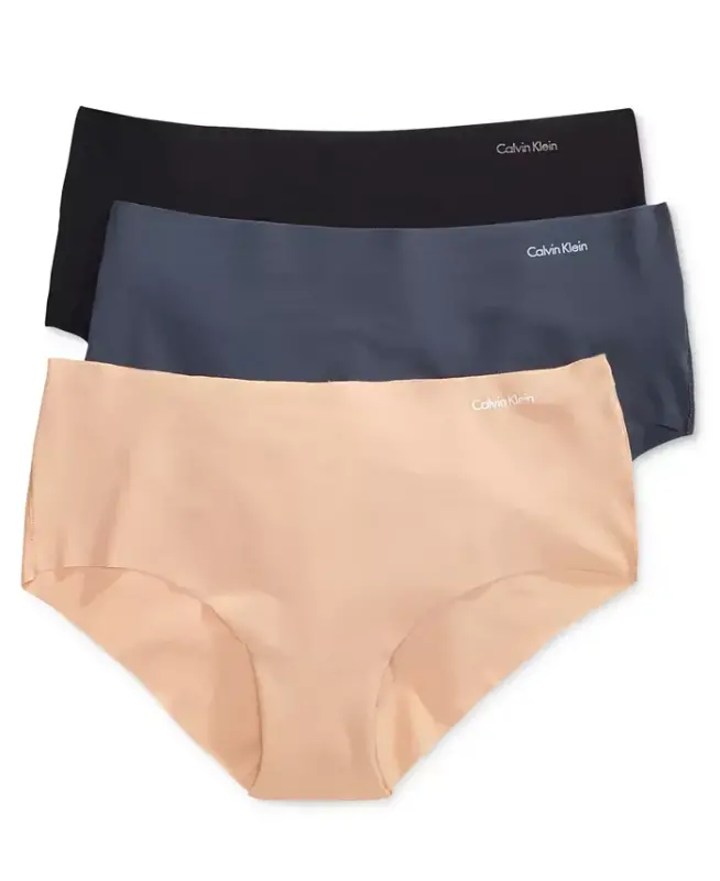 Women's Invisibles Hipster Underwear 3-Pack QD3559 - Speak Easy/Light Caramel/ Black - 1