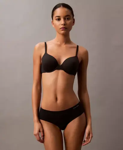 Women's Invisibles Hipster Underwear 3-Pack QD3559 - Speak Easy/Light Caramel/ Black - CALVIN KLEIN (1)