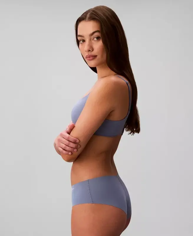 Women's Invisibles Microfiber Stretch Hipster Underwear-D3429 - Blue Tulip - 3