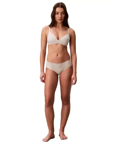 Women's Invisibles Microfiber Stretch Hipster Underwear-D3429 - Skin Tofu - CALVIN KLEIN (1)