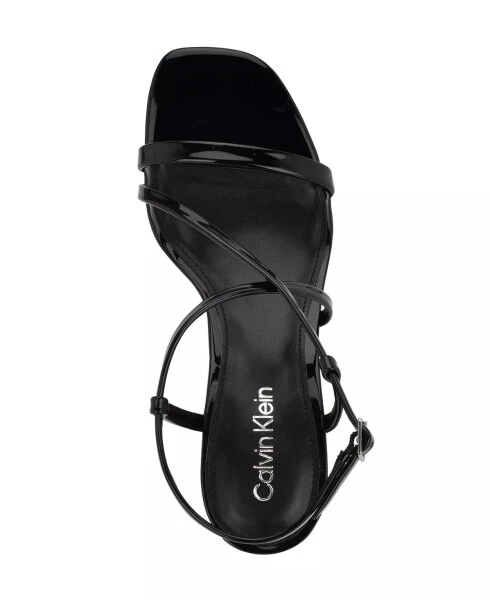 Women's Ishaya Strappy Low Stiletto Sandals - Silver - 3