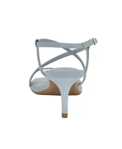 Women's Ishaya Strappy Low Stiletto Sandals-Light Blue - 3