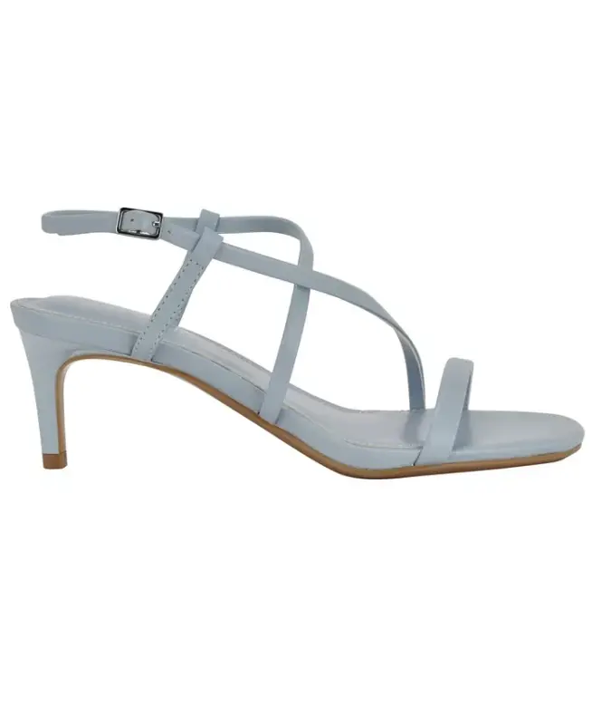 Women's Ishaya Strappy Low Stiletto Sandals-Light Blue - 2
