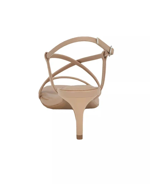 Women's Ishaya Strappy Low Stiletto Sandals-Light Natural - 8