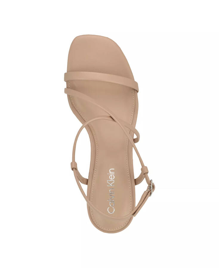 Women's Ishaya Strappy Low Stiletto Sandals-Light Natural - 9