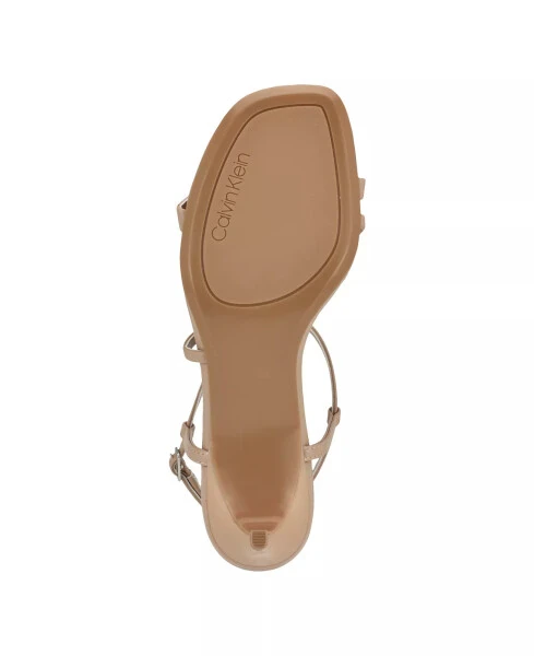 Women's Ishaya Strappy Low Stiletto Sandals-Light Natural - 10