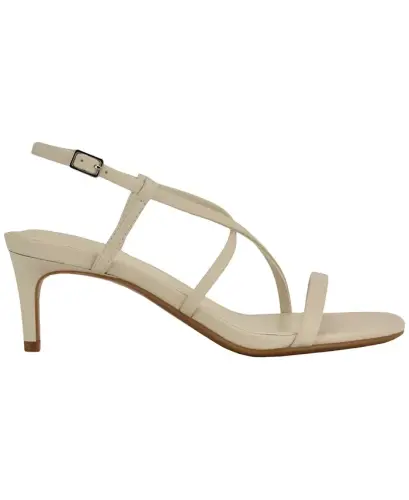 Women's Ishaya Strappy Low Stiletto Sandals - Light Natural - CALVIN KLEIN (1)
