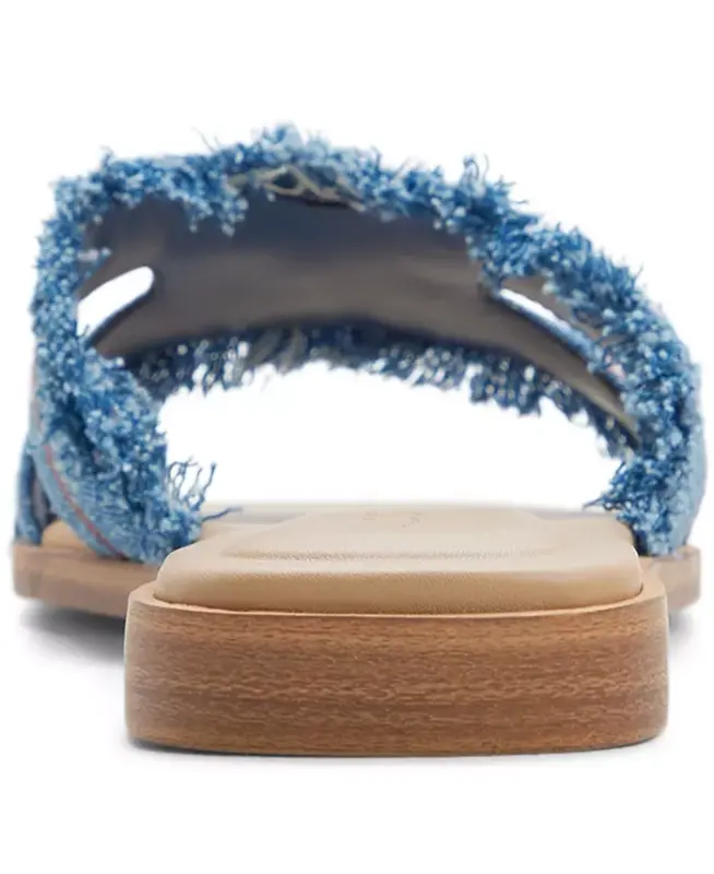 Women's Itsandal Slip-On Flat Sandals - Blue Denim Combo - 3
