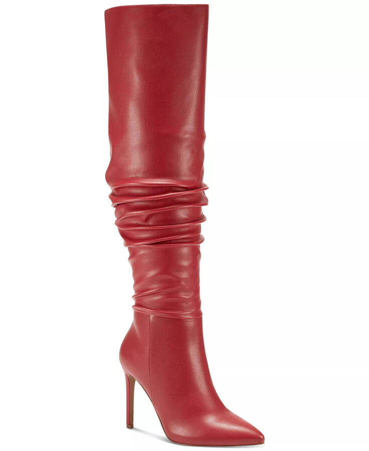 Women's Iyonna Over-The-Knee Slouch Boots, Created for Modazone Red Smooth - 1