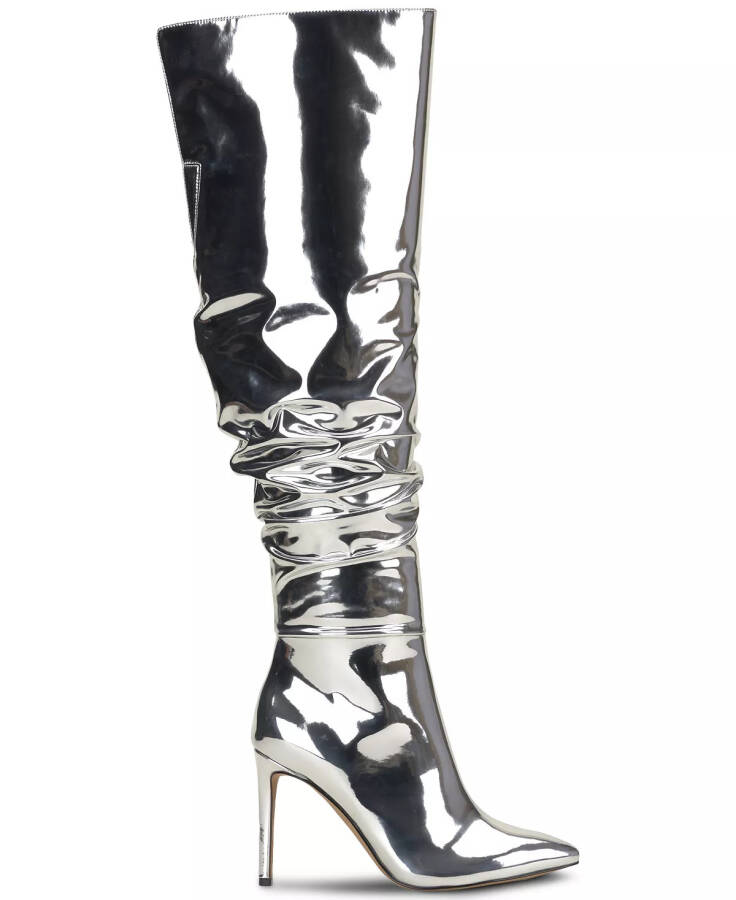 Women's Iyonna Over-The-Knee Slouch Boots, Created for Modazone Silver Patent - 2