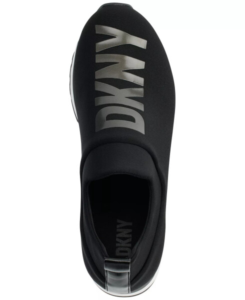 Women's Jadyn Logo Slip-On Sneakers, Created for Modazone Black/ Dark Gunmetal - 4