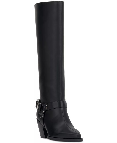 Women's Jamea Western Boots, Created for Modazone Black Smooth - 1