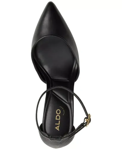 Women's Jan Pointed-Toe Ankle-Strap Block-Heel Pumps - 7